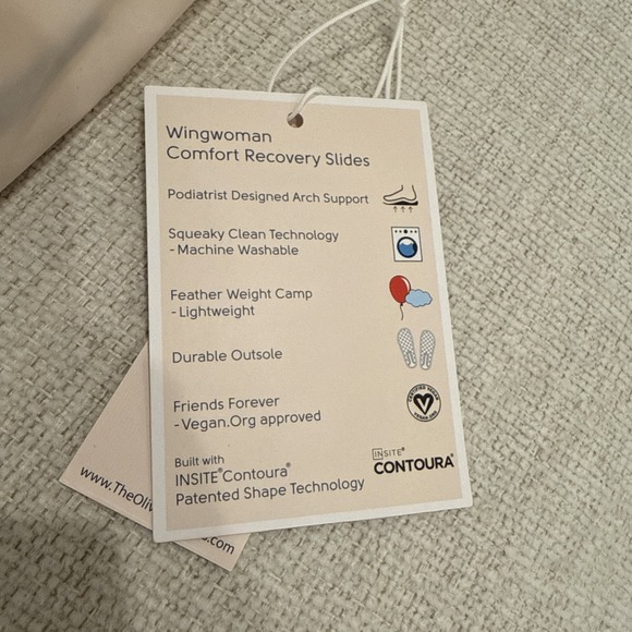 Oliver Thomas Wingwoman Comfort Recovery Slide White Size 8 NWT - Picture 3 of 16